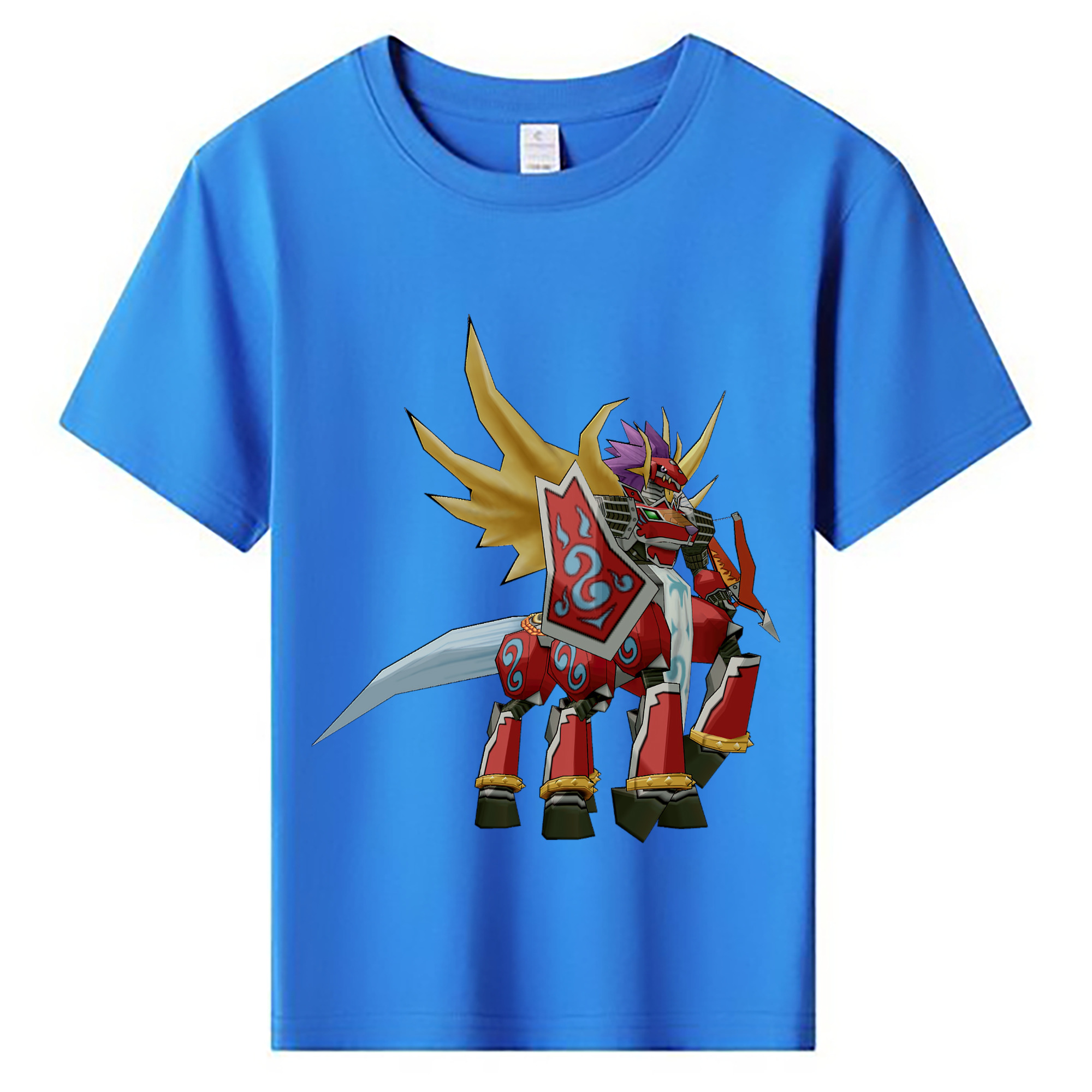 （画像用） Digimon デジタルモンスター/デジモン 綿100％キッズTシャツ（フロントプリント）